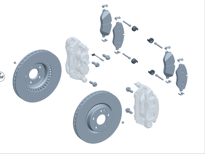 Mercedes-Benz Front Brake Disc & Pad Kit, For 907 RWD Sprinter, 5T Vehicle, A9074202902