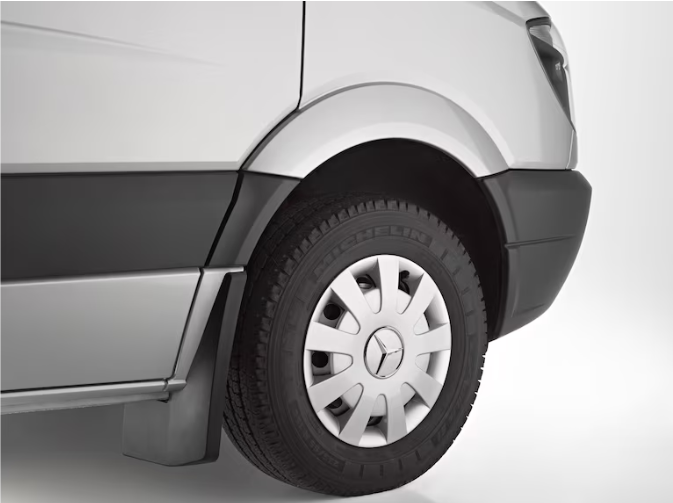 Mercedes-Benz Sprinter Front Mudflap Kit, For FWD 910 Sprinter