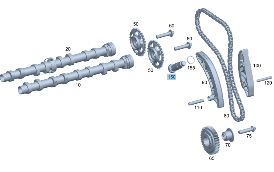 Mercedes-Benz Timing Chain Tensioner, For OM651 Engine, A6510500800