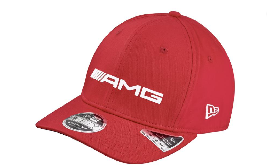 Cap, AMG red, cotton / elastane