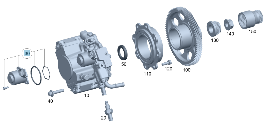 Mercedes-Benz Flow Control Valve, For OM651 Engines, A6510740084