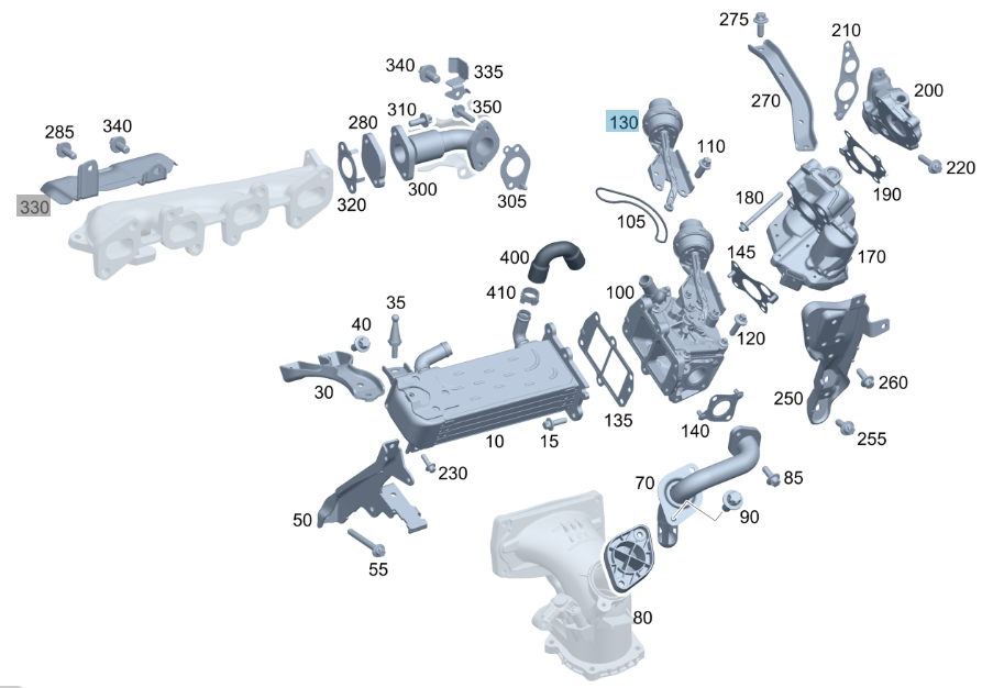 Mercedes-Benz EGR Vacuum Cell, For OM651 Engine, A6511410369