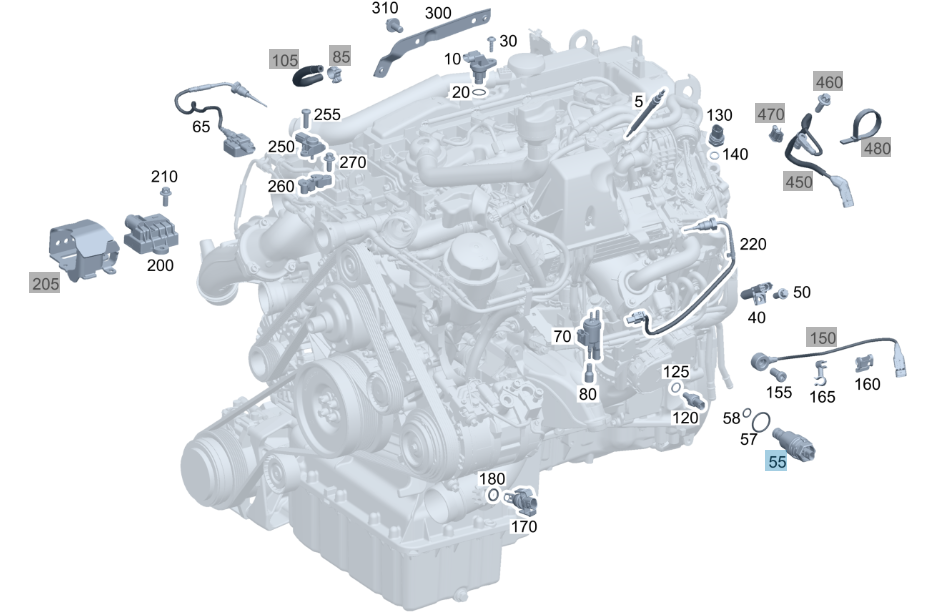 Mercedes-Benz Hydraulic Directional Control Valve, For OM651 Engine, A6511800315