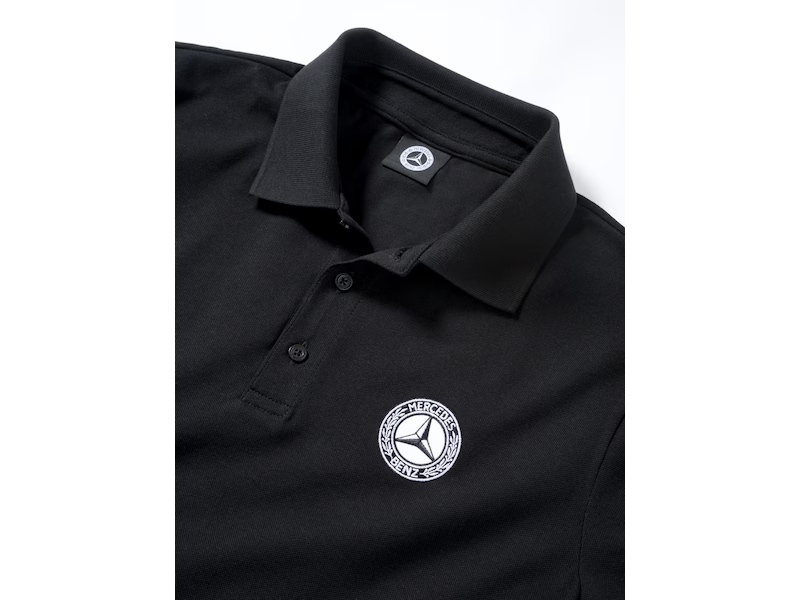 Mercedes-Benz Clothing, Men's Black Polo Shirt