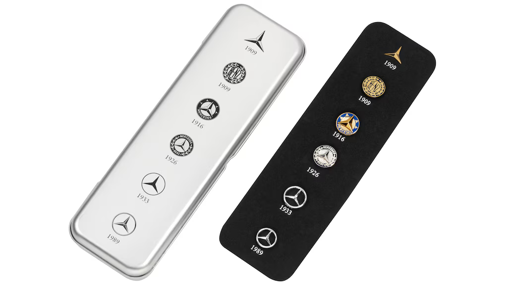 Mercedes-Benz Pin Set, Historic Star, Set Of 6