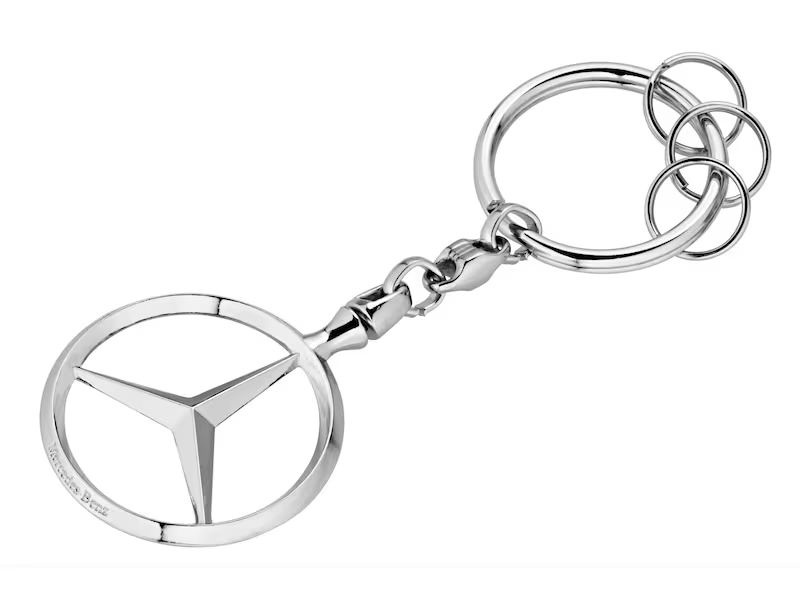 Mercedes-Benz Key Ring Accessory, Silver/Gold