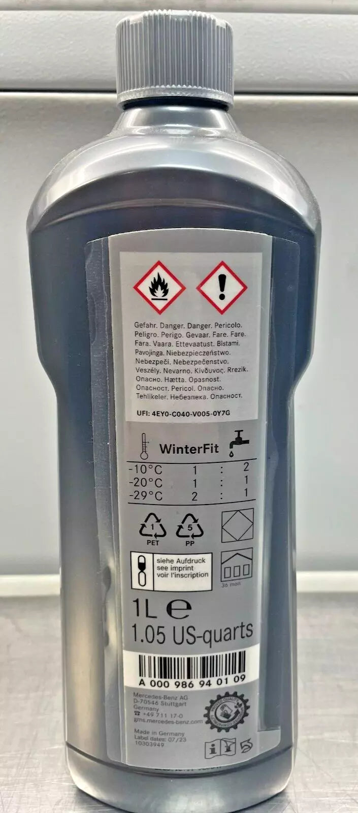 Mercedes-Benz Winterfit Screenwash, 1 Litre
