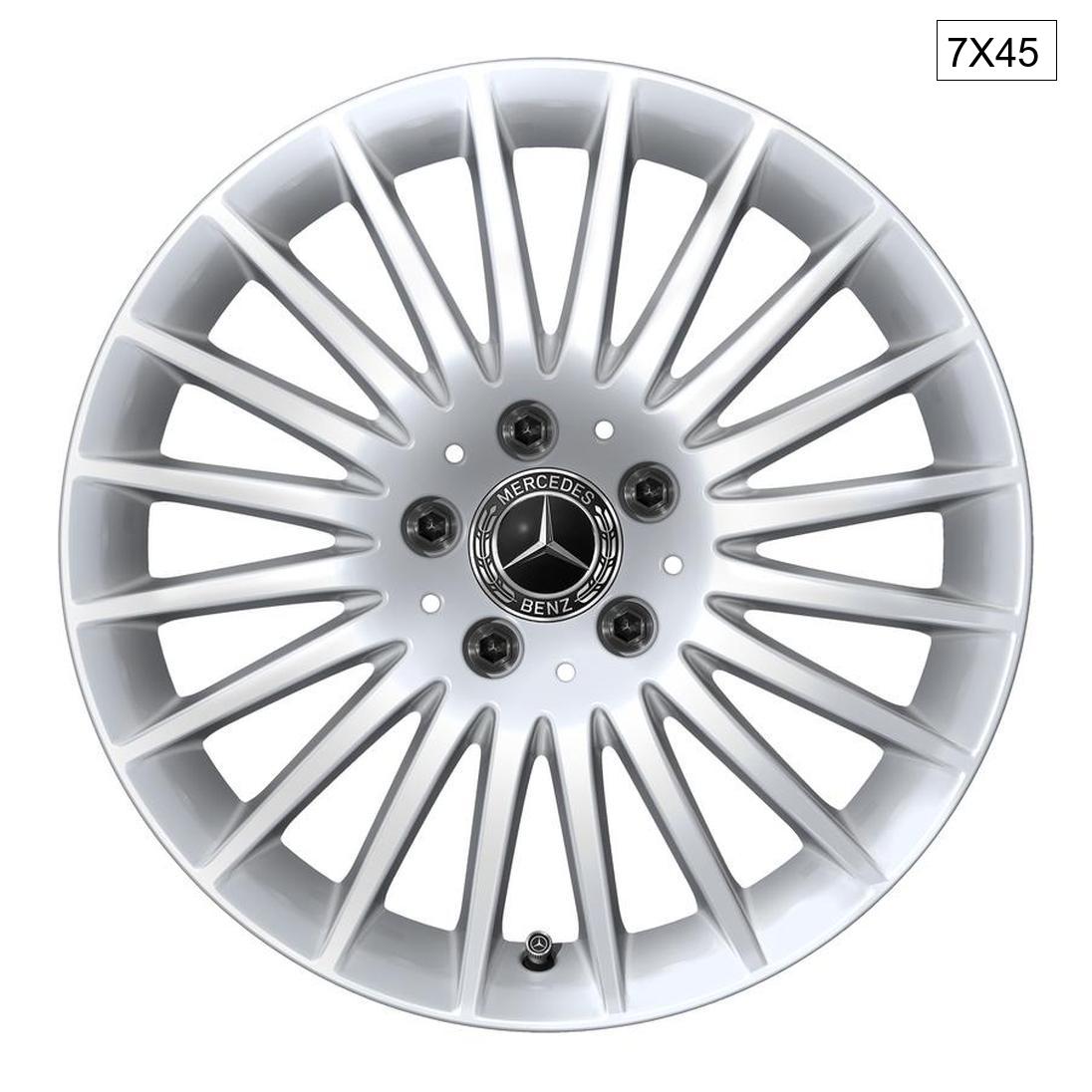 Genuine Mercedes-Benz Vito Alloy Wheel, 17 Inch, Silver, Multi-Spoke, Borbet