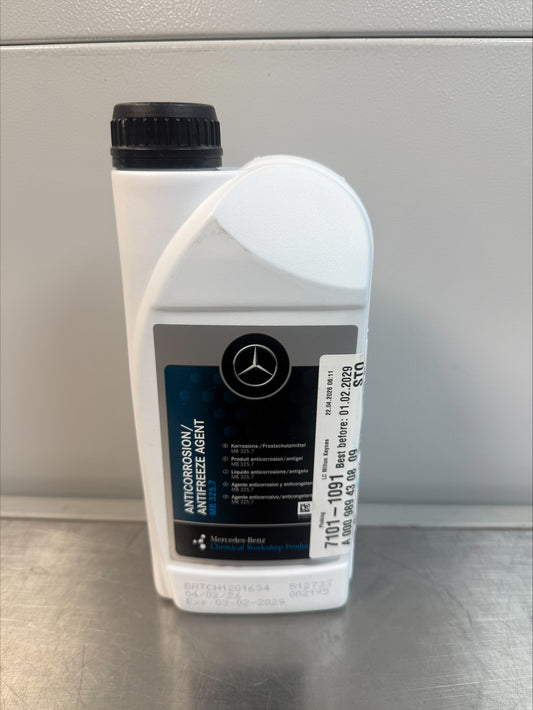 Genuine Mercedes-Benz Anti-Freeze/Coolant, Blue,  1L, MB325.7, A0009894308