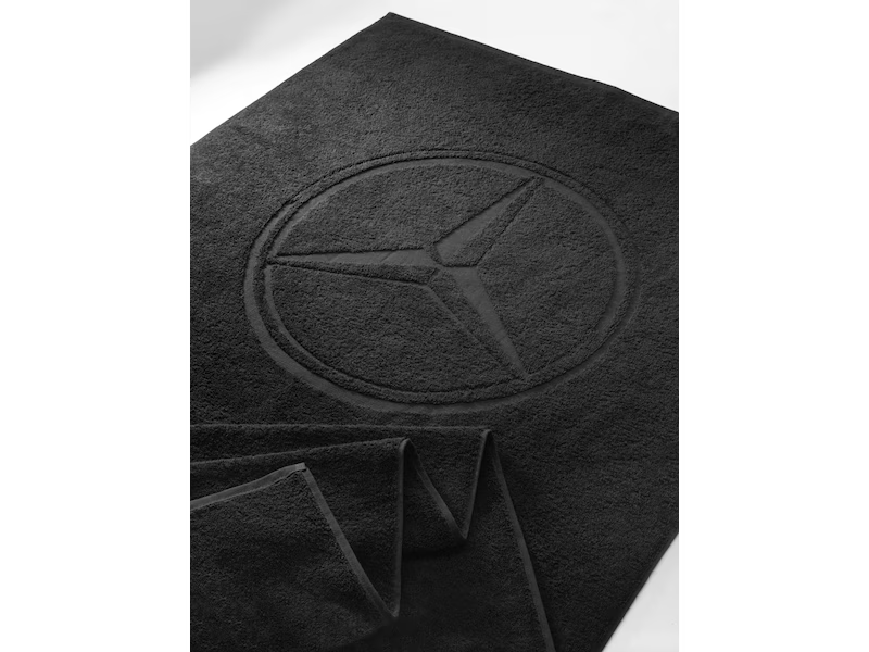 Mercedes-Benz Shower/Beach Towel, Black, Cotton, B66953607