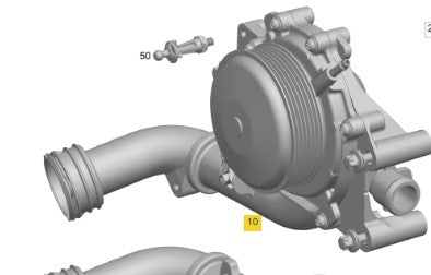 GENUINE-MERCEDES BENZ, COOLANT PUMP, A6512007701