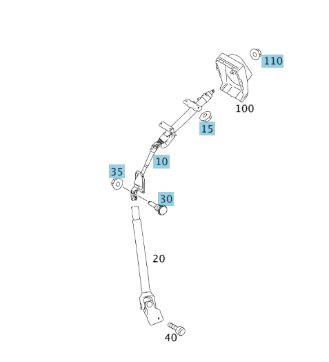 Genuine Mercedes-Benz Upper Steering Column, For 906 Sprinter, A9064600916