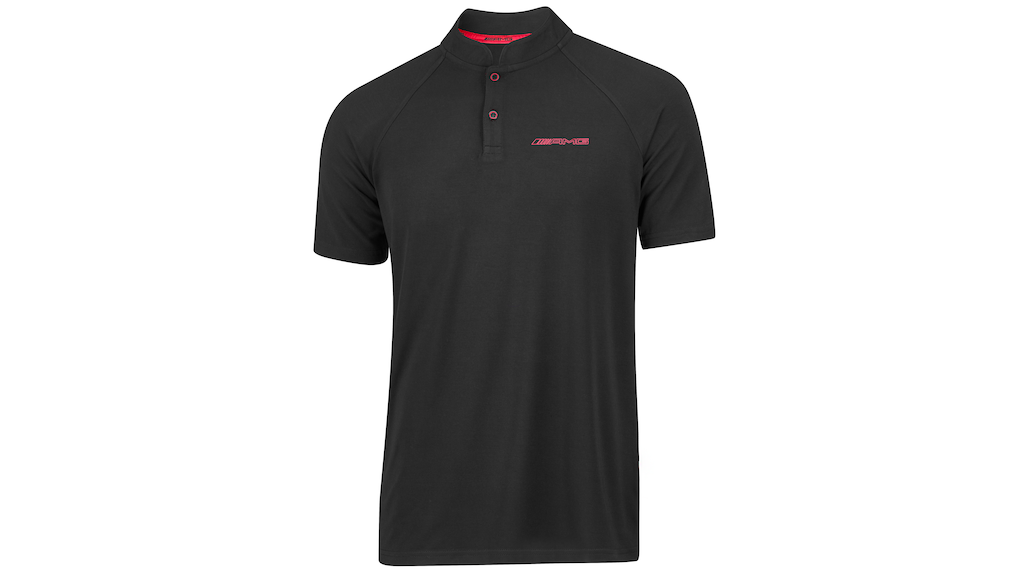 Mercedes-Benz Clothing Men's Black/Red AMG Polo Shirt