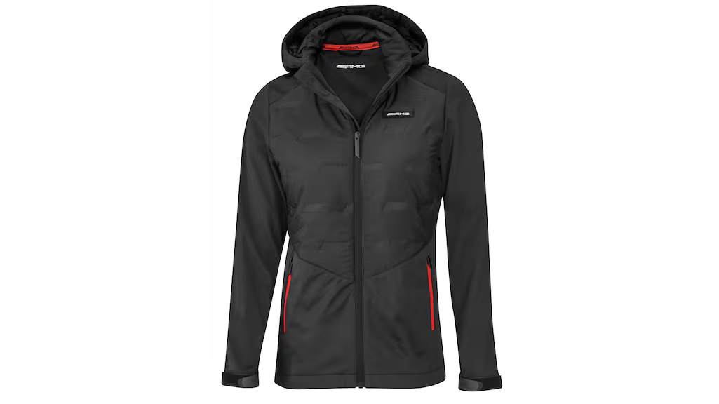 Mercedes-Benz Clothing Women's AMG Black/Red Hybrid Jacket