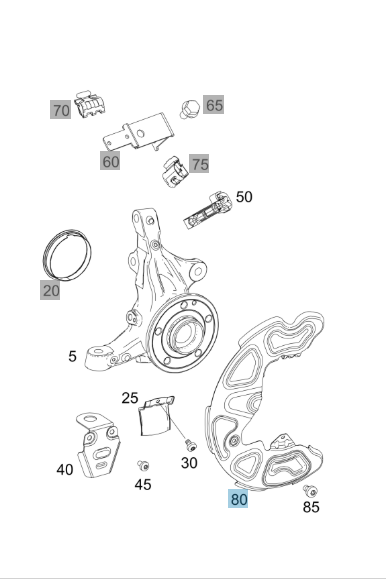 Genuine Mercedes-Benz Front Backing Plate, N/S, For 447 Vito, A4474210000
