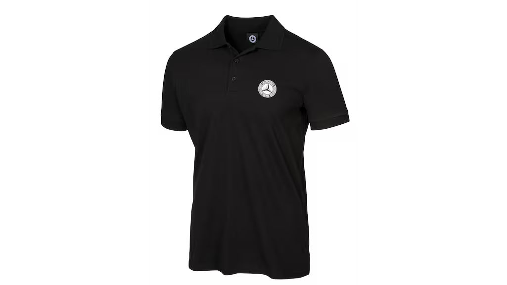 Mercedes-Benz Clothing, Men's Black Polo Shirt