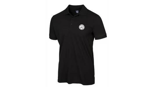 Mercedes-Benz Clothing, Men's Black Polo Shirt