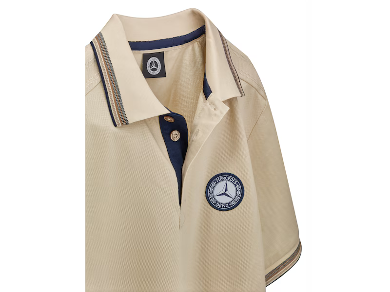 Mercedes-Benz Clothing, Men's Cream Polo Shirt