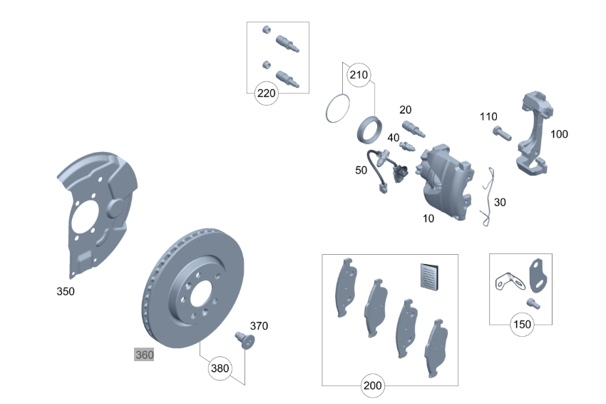 Genuine Mercedes-Benz Citan, Front Discs & Pad Kit, For New Citan 2024+