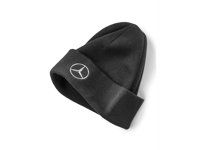 Mercedes-Benz Knitted Hat, Black, Winter, B66959604