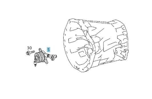 Genuine Mercedes-Benz Clutch Release Bearing/Slave Cylinder, For 907 Sprinter, A0002545208