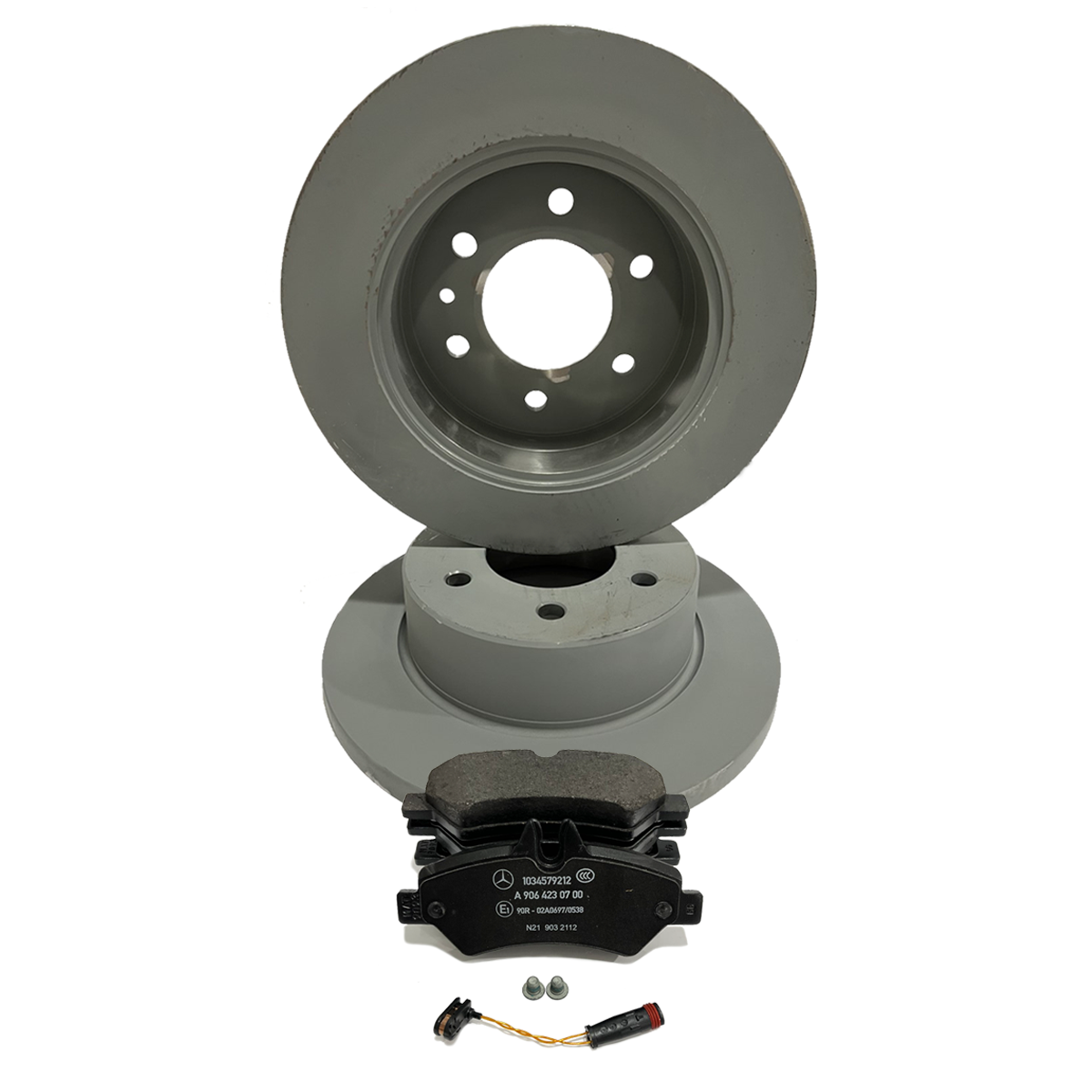 E-approved Rear Brake Discs & Pads Kit With Handbrake Shoes – For Mercedes Sprinter 2006-2016
